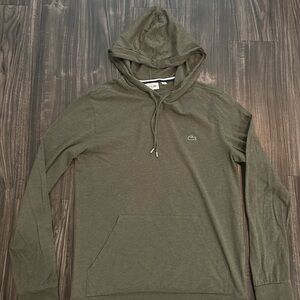 Lacoste Olive Green Hoodie